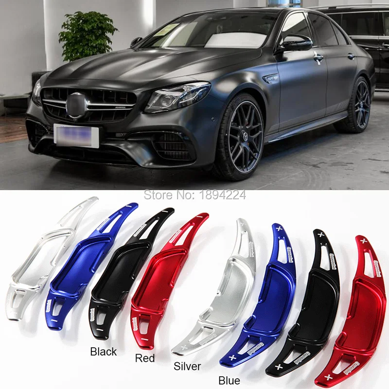 

2pcs Car Steering Wheel Shift Paddle Shifter Extension For BENZ AMG E63 E43 2016-2019