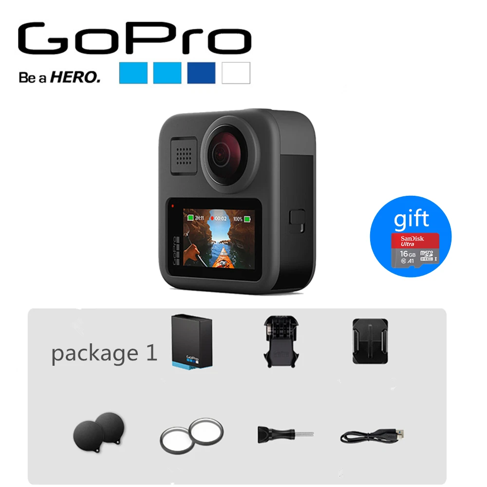 Экшн Камера Gopro MAX 360 водонепроницаемая уличная спортивная камера для прямой