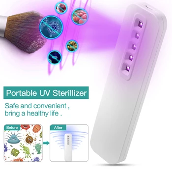 

5 LED UV lamp Sterilization Light Germicidal Esterilizador UV Wand Handheld Tube UVC Germicidal Light Sterilizing Lights