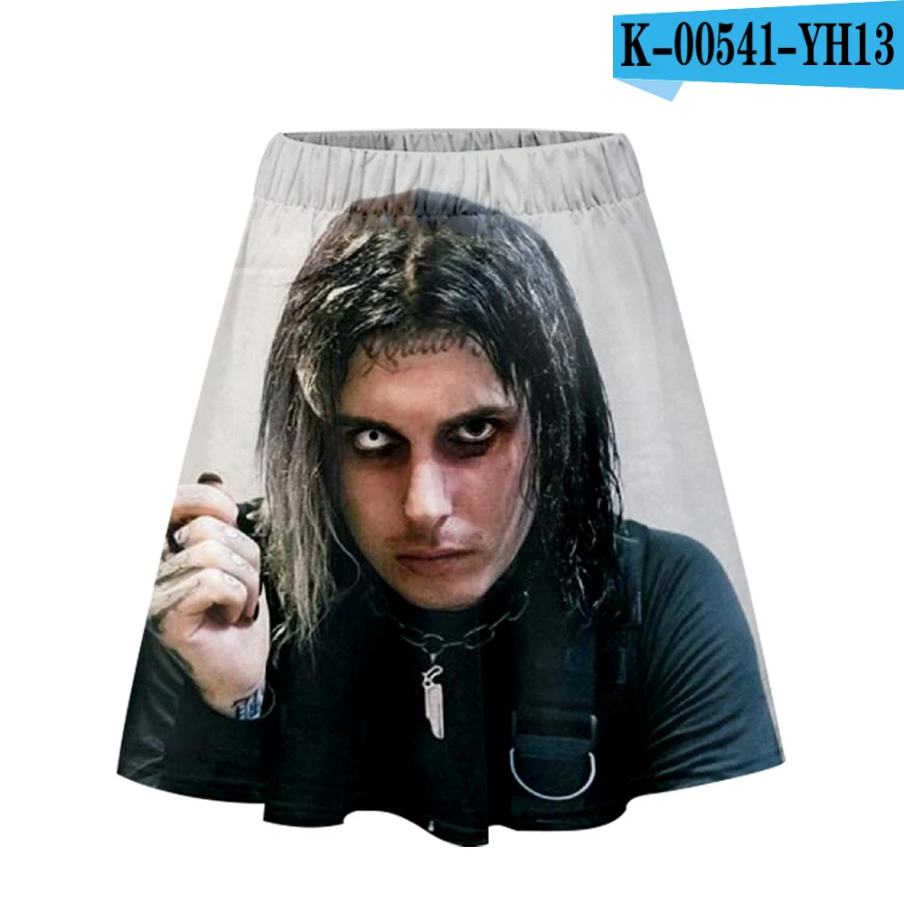 Ghostemane плиссированные клетчатые юбки женские с высокой талией Готическая 3D юбка Harajuku танцы рок хип хоп Короткие мини юбки женские - Цвет: one