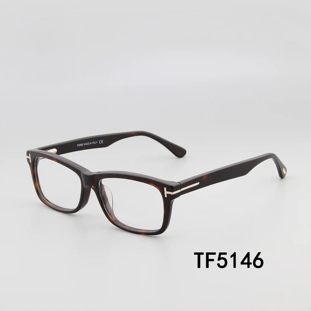 Vintage Tom For small face Optical Eyeglasses Frames Ford square Acetate men Women Reading Myopia Prescription Glasses TF5146