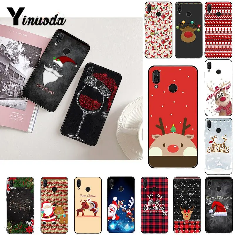 Yinuoda подарок с рождественским оленем Санта-Дерево чехол для телефона для Xiaomi Redmi Note 7 5 4 Redmi 5plus 7A 6A Note8 4X Note8Pro