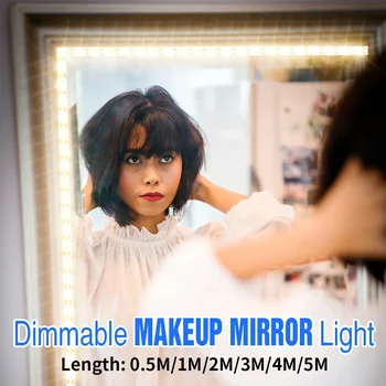 

CanLing 5V Led Makeup Mirror Light LED Hollywood Makeup Vanity Lights USB Wall Lamp Touch Dimmable Dressing Table Mirror Lamp