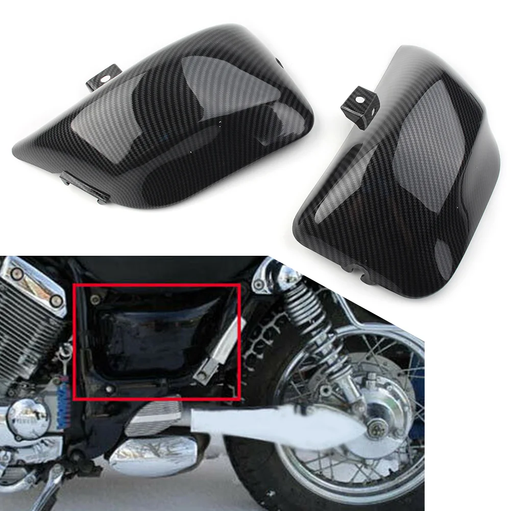 

Carbon Fiber ABS Motorcycle Fairing Side Battery Cover Guard Left+Right 2Pcs for Yamaha Virago 400 500 535 XV400 XV500 XV535