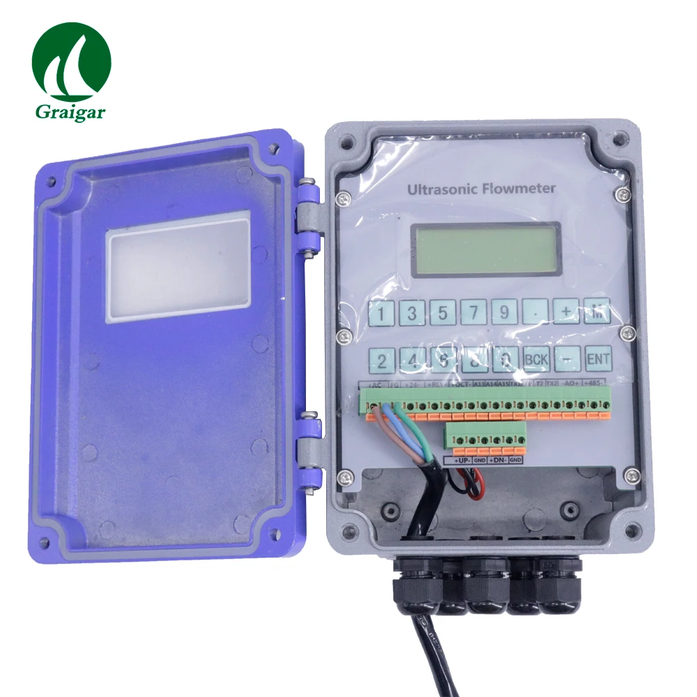 US $485.00 Wall Mounted Ultrasonic Flowmeter MHC3000B Flow Meter With L2 Sensor Measuring Range DN50700mm