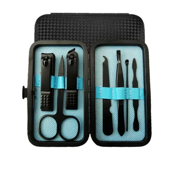 

7pcs Nail Clipper Set Pedicure & Manicure Stainless Steel Nail Scissors Sickle Tweezers Ear Spoon Beauty Nail Tools