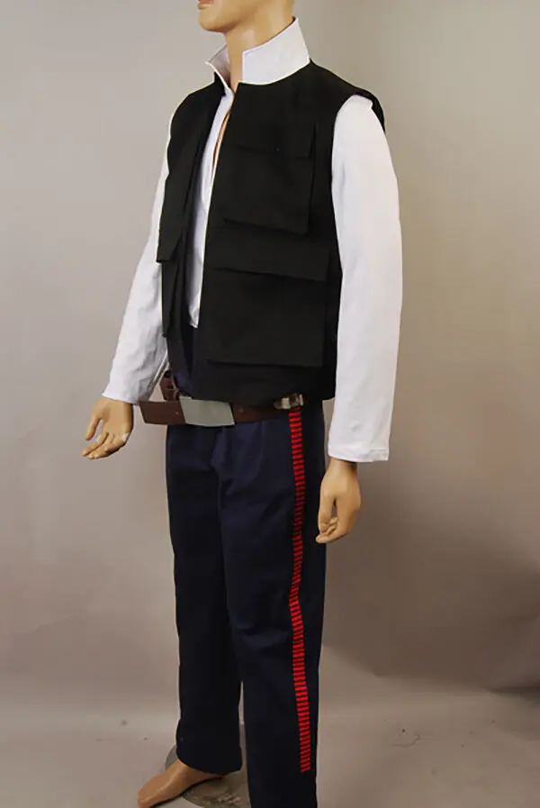 Star Wars IV ANH A New Hope Han Solo Cosplay Costume Men Balck Bar Pants Only 