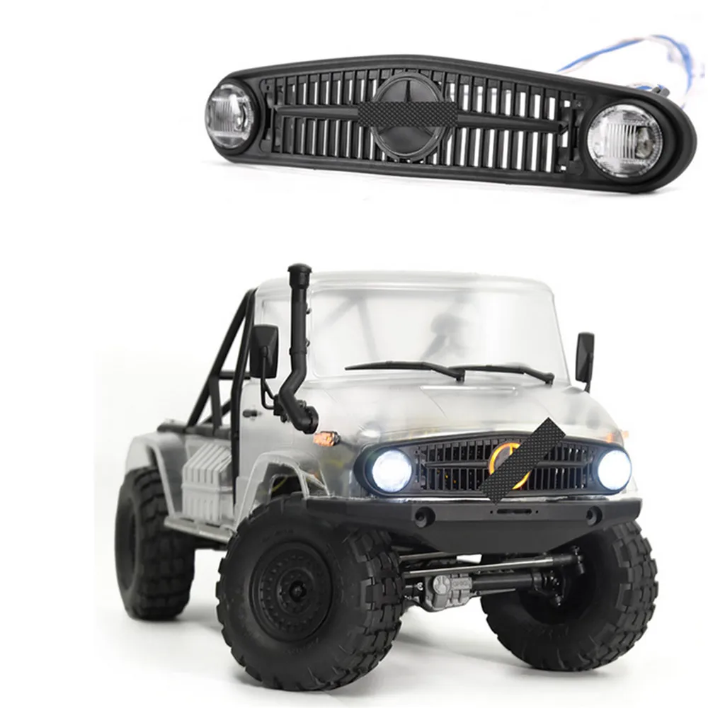 Peças do Carro Conjunto para 1 Grade Dianteira Transformar Luzes Traseiras Capa - 10 Axial Scx10 ii Umg10 4x4 6x6 rc Acessórios 5 4x4 umg10 6x6 rc peças do carro acessórios