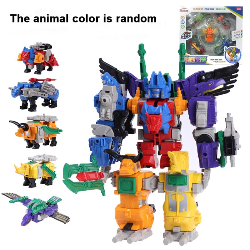Dinozords трансформация Predaking фигурка игрушки 5 в 1 динозавры рейнджеры деформация