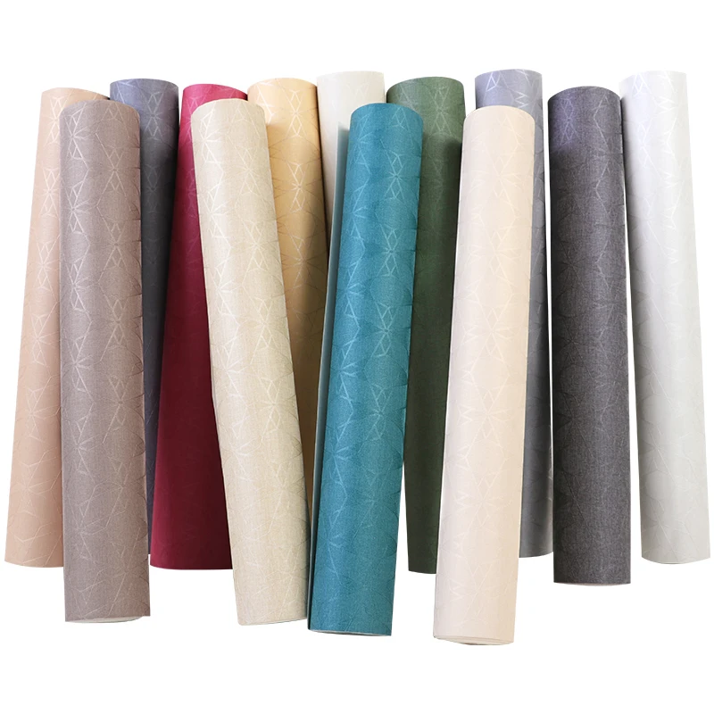 good quality Nordic wall paper pure color 3D stereo lattice wallpaper home living room bedroom hotel modern minimalist