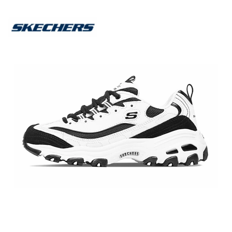 Skechers D'lites/Женская обувь; Платформа для ходьбы; обувь для папы; удобная сетчатая Уличная обувь; zapatillas deporte mujer; 13148-BKW