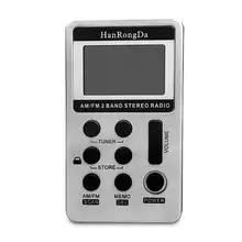 FM мини портативный с цифровым дисплеем и радио 500mA 3,7 V памяти, автоматический, ручной usb зарядки 64-108MHz 6,5 MW стерео