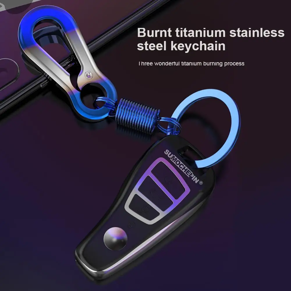 

1PC Creative Car motorcycle Pull hook Auto Keychain Titanium Metal Key Chain Wonderful Car Keychain Keyring