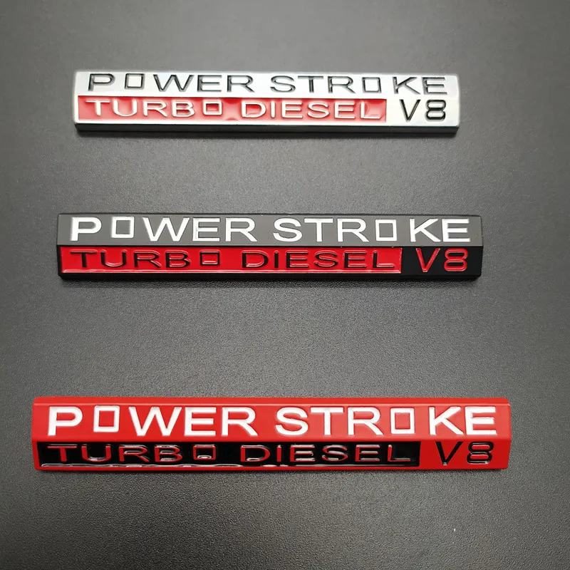 

3D Metal Car Sticker Badge Emblem Decals for vw Ford F-150 F150 Power Stroke Turbocharged Focus Fiesta Kuga Escort BMW M power