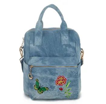

Backpack For Teenage Girls Designer Bags Travel Bag Lady Butterfly Embroidery Hot Sale Women Backpack Fashion New Design