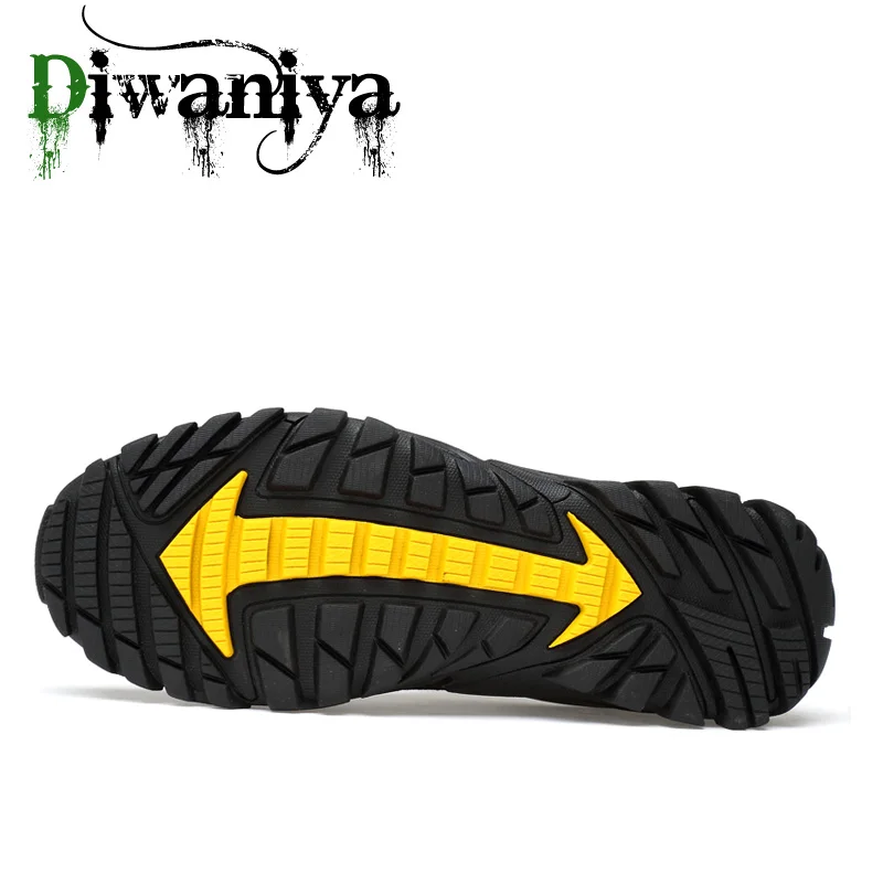 Diwaniya мужские треккинговые ботинки спортивные черный зеленый Zapatillas
