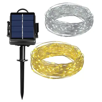 

200 LED Solar String Light Outdoor Waterproof Copper Charging Garden Festival Christmas Party Decoration Lights