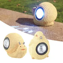 Уличный садовый солнечный светильник, ландшафтное искусственное украшение для сада, уличный светильник с животными, водонепроницаемый полимерный прожектор, светильник, интеллектуальный W