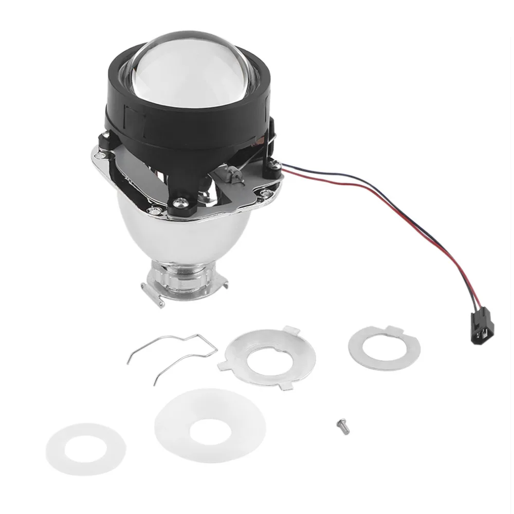 

New Styling 2.5 Inch Universal Headlamp Double Optical Lens Xenon Projector Lens Lamp Lossless Installation Headlight Lamp