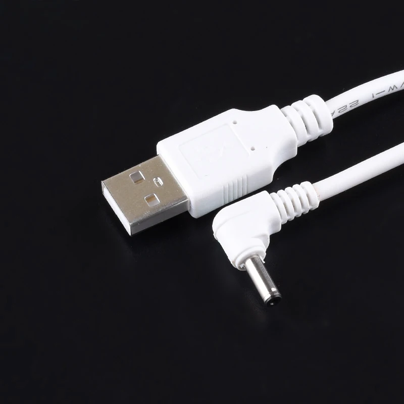 Разъем питания постоянного тока USB преобразует в 3,5*1,35 мм/DC 35135 L форма белый прямоугольный разъем со шнуром соединительный кабель