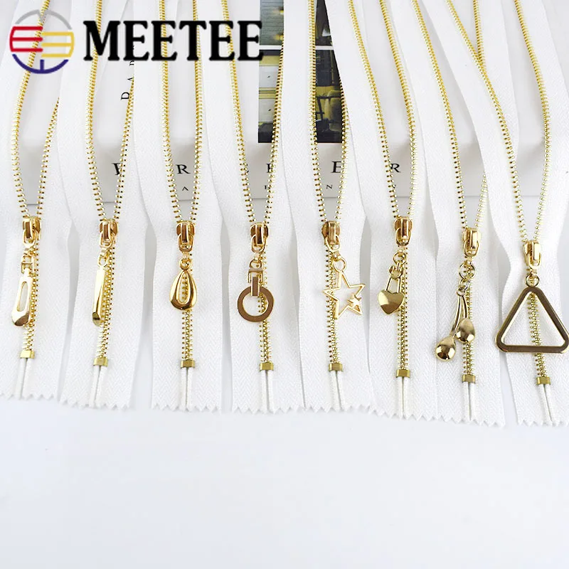 Meetee 5/10 шт. 20 Вт, 30 см 3# металлическая молния с закрытым концом DIY сумка кошелек швейной по индивидуальному заказу аксессуар, на молнии, цвет белый жакеты, застежки