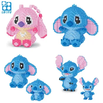 BOYU Mini Cartoon Anime Figures Model Building Blocks Diamond Bricks Assemble Educational Building Toy for Boys Children Gifts mini qute xizai amine huge cartoon one piece chopper arale stitch building blocks bricks action figures model educational toy