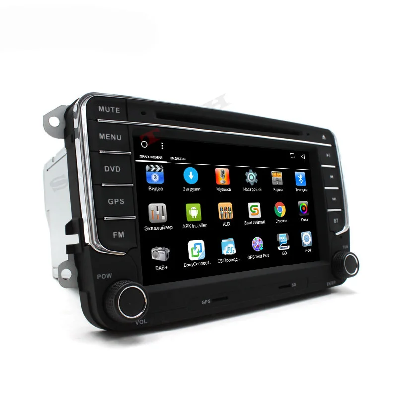 Дешево SMARTECH 2din 2G ram Android автомобильный мультимедийный плеер Автомобильная стерео радио система для VW Volkswagen Passat POLO GOLF Jetta с CAN BUS