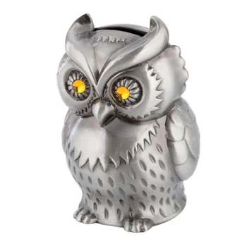 

Creative Retro Moneybox Metal Owl Piggy Bank Nostalgia Cafe Bar Shop Craft Home Decoration Money Saving Box Gift For Kids LFB901