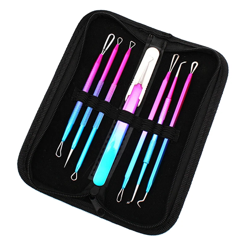 7Pc-Nose-Blackheads-Removal-Needle-Acne-pimple-tool-Whitehead-extractor-facial-cleaning-tools-Pore-Cleaner-Tweezer