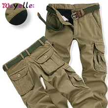 Для мужчин s груз Штаны Зимний толстый теплый флис тренировочные Мужские штаны для бега, джоггеры трек Штаны Свободные повседневные штаны Для мужчин Уличная Большой размер 40