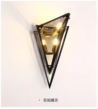 

Postmodern Wall Lamp Nordic Atmosphere Sitting Room Creative Color Contracted Glass Bedroom Headboard Lamps And Lanterns