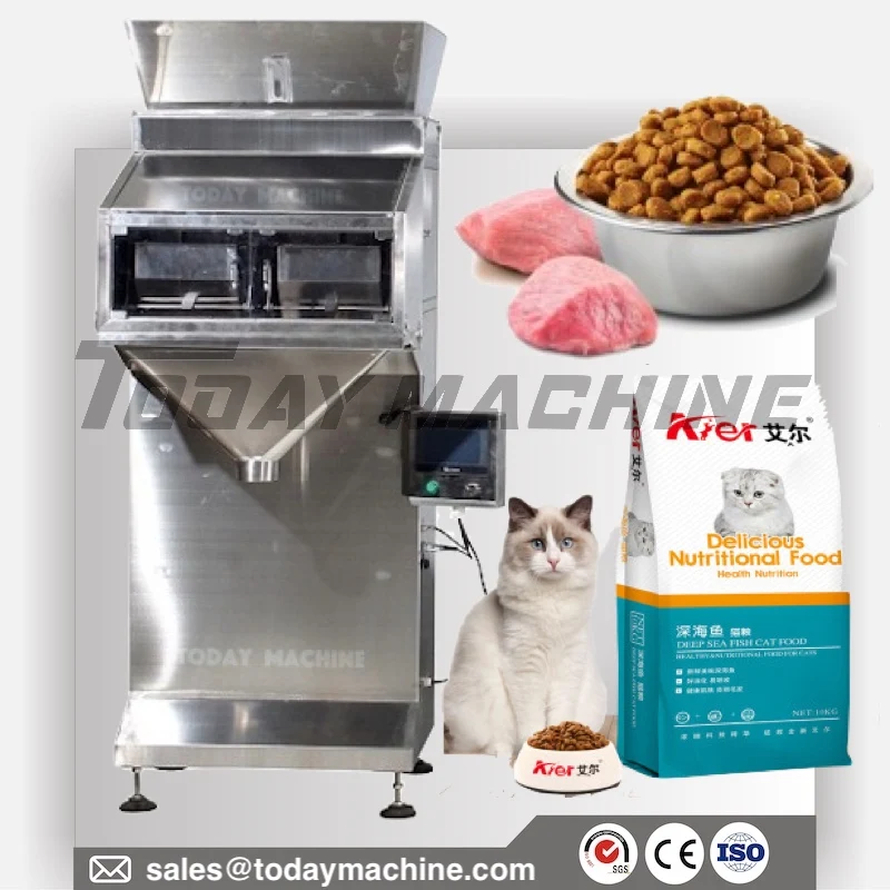 

Dry Pet Dog Cat Food Filling Packaging Machine with Multihead Weigher Machine