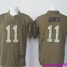 Новое поступление, мужские футболки с#11 Julio Jones Green, для обслуживания, ограниченная серия