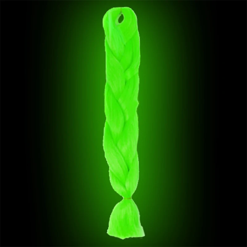 

MERISIHAIR 24inch 100g glowing synthetic jumbo braids shining hair in the darkness soft braiding hair extensions