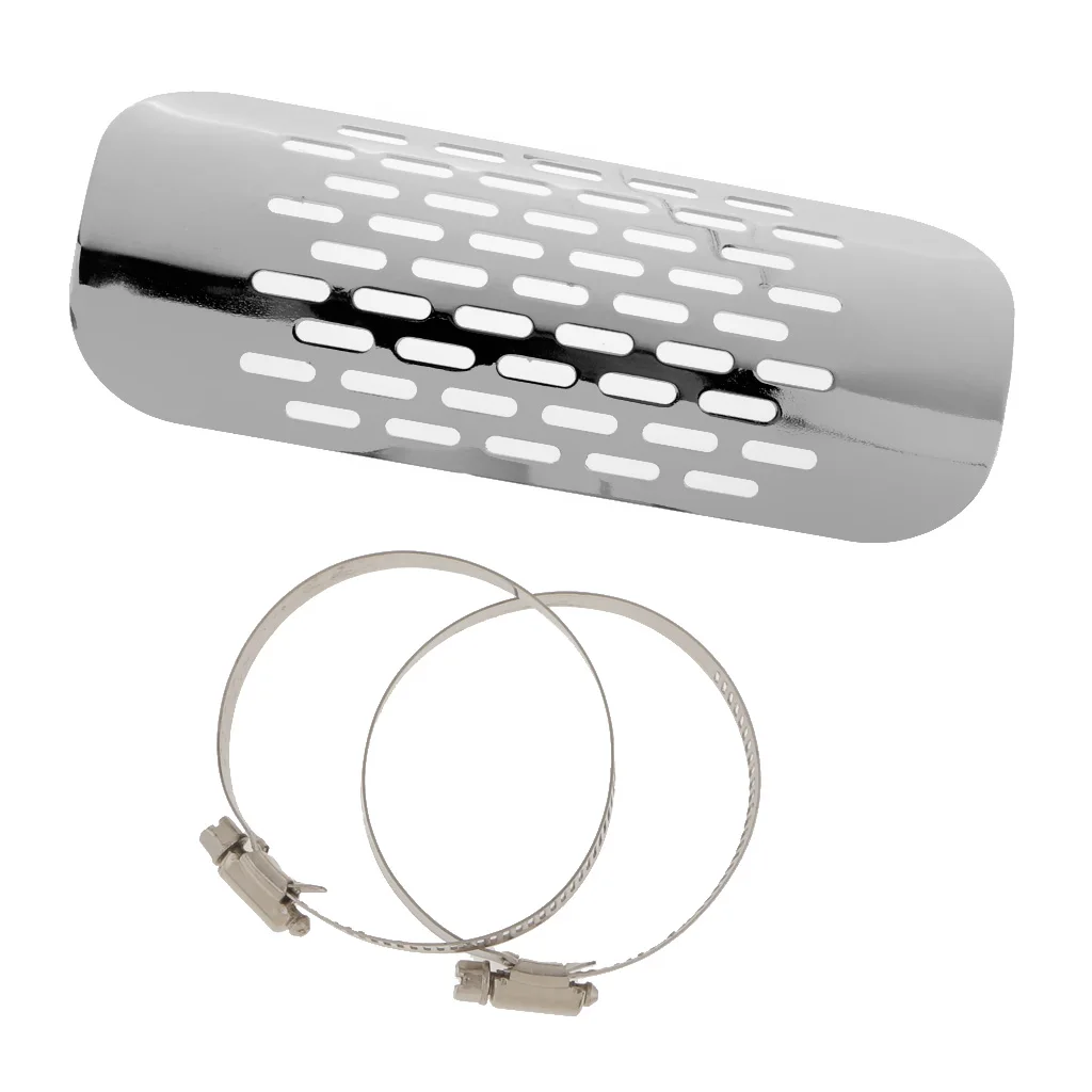 

Exhaust Muffler Pipe Shield Cover Heel Guard For Harley Chopper Cruiser