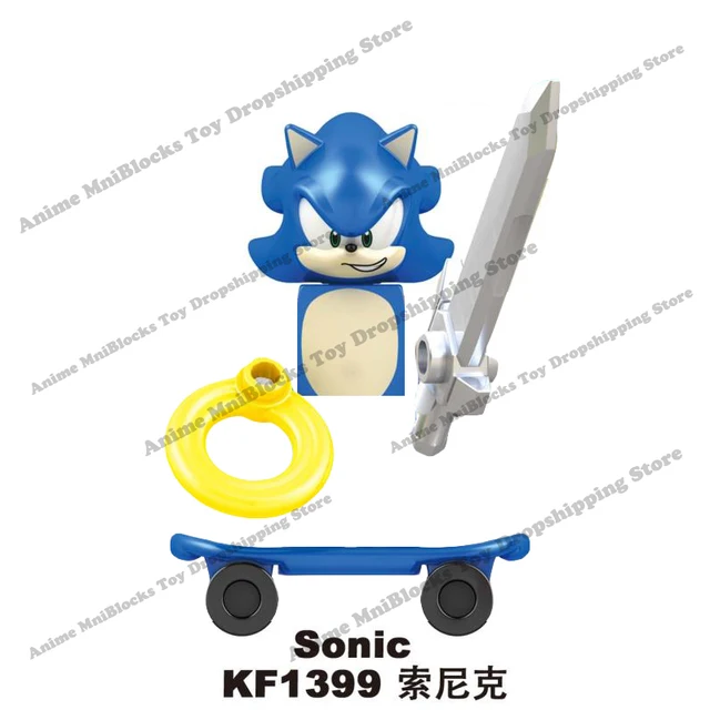 KF6123 SINGLE SALE Movie Sonic Building Blocks anime Bricks Amy Rose Ray Storm Shadow mini Dolls Action Figure Assembly Toy gift Yellow