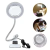 Microblading Tattoo 8X Magnifying Nail Art USB Cold Light Led Non Slip Equipment Clamp Table Glass Lamp For Beauty Salon 1