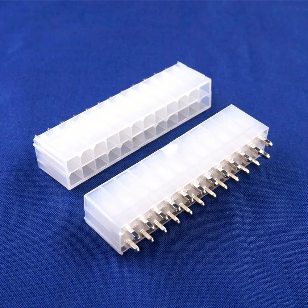 50 шт. 4 2 мм 24 контакта штыревой разъем положения материнская плата|male power connector|4 pin