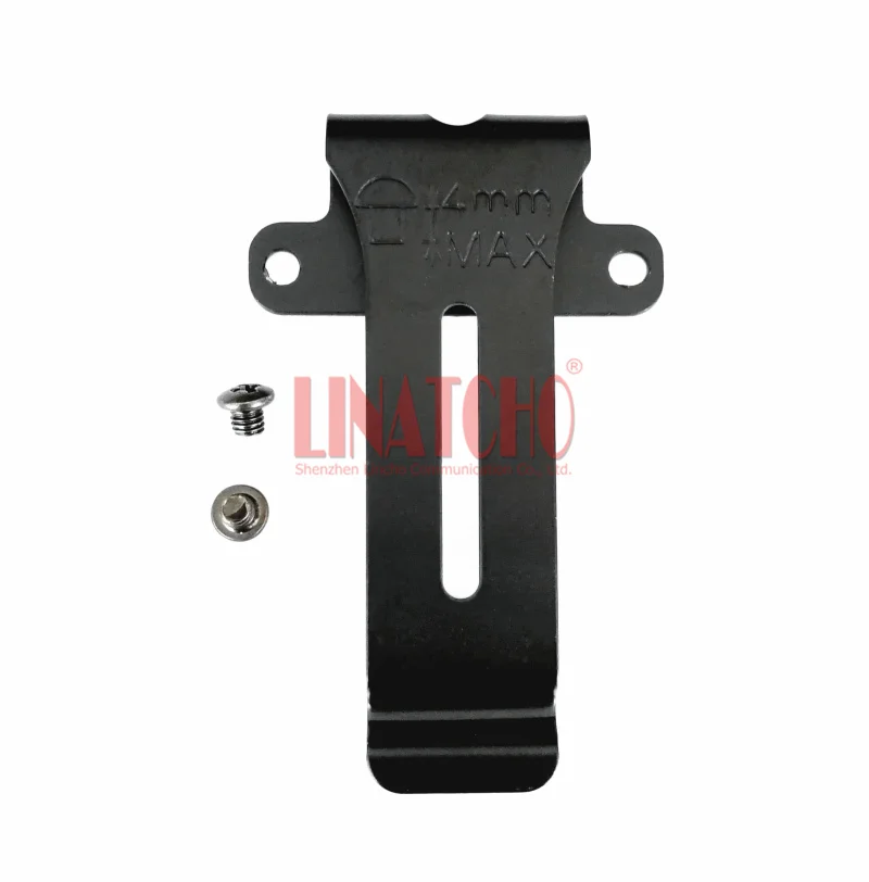 Черная двухсторонняя рация маленькая металлическая прищепка для ремня рации