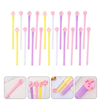 

20Pcs Gel Pen Donut Chic Cute Nice Writing Pen Stationery Gel Ink Pen Marker