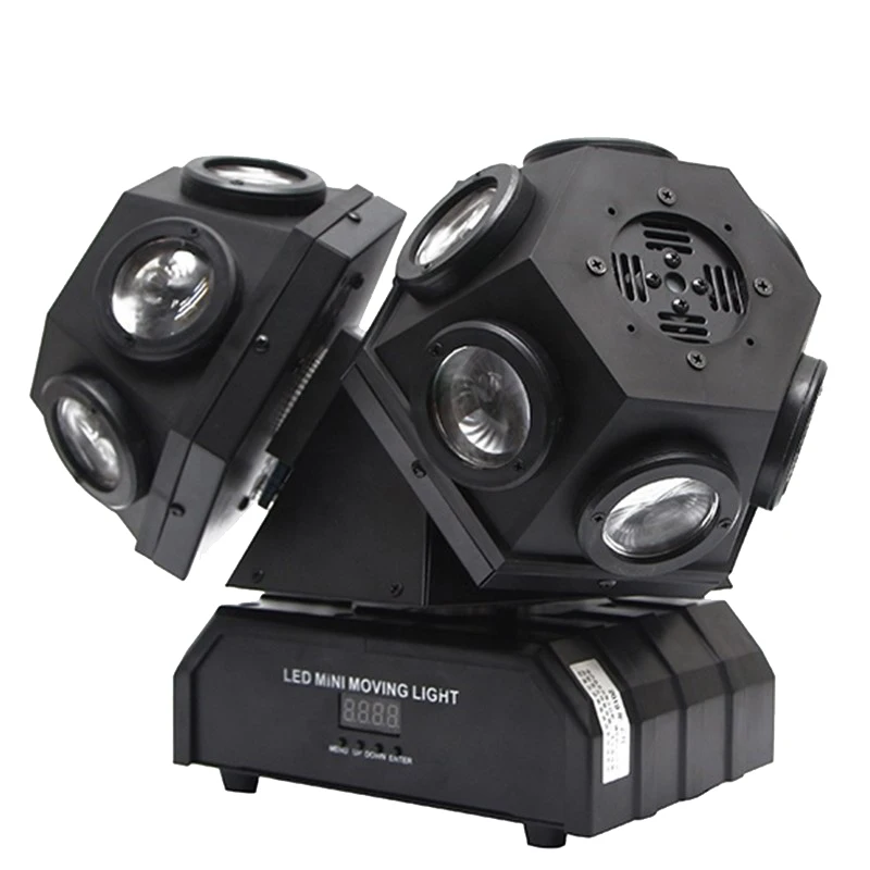 Schnelle Lieferung 18 stücke RGBW 4in1 LED Strahl Moving Head Licht mit DMX RGB Laser Effekte Bühnen Beleuchtung DJ disco 3 Köpfe Lichter