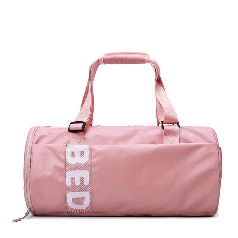 gym bag with shoe compartment and yoga mat holder