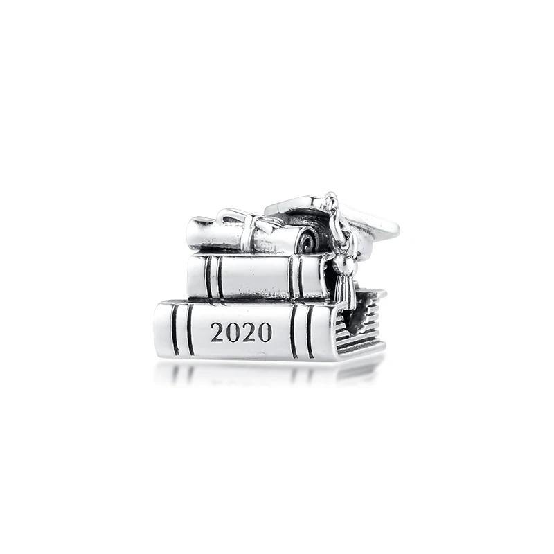 

GPY 2020 Graduation Books Charms 925 Original Fit Pandora Bracelet Sterling Silver Charm Beads for Jewelry Making Jewellery