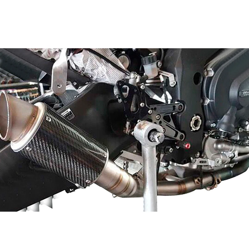 YZF R1 мотоцикл среднего звенья глушитель труба для Yamaha YZF-R1 нержавеющая сталь средняя труба