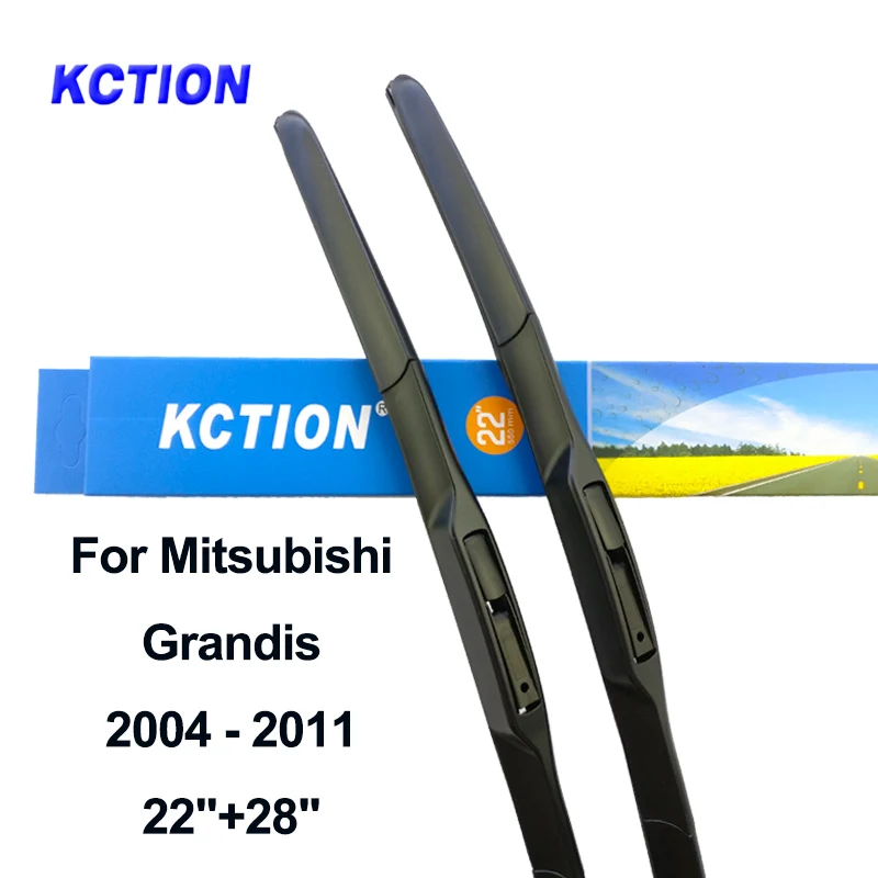

Windshield hybrid wiper blade windscreen rear wiper car accessories for Mitsubishi Grandis Fit Hook Arm year from 2004 to 2011