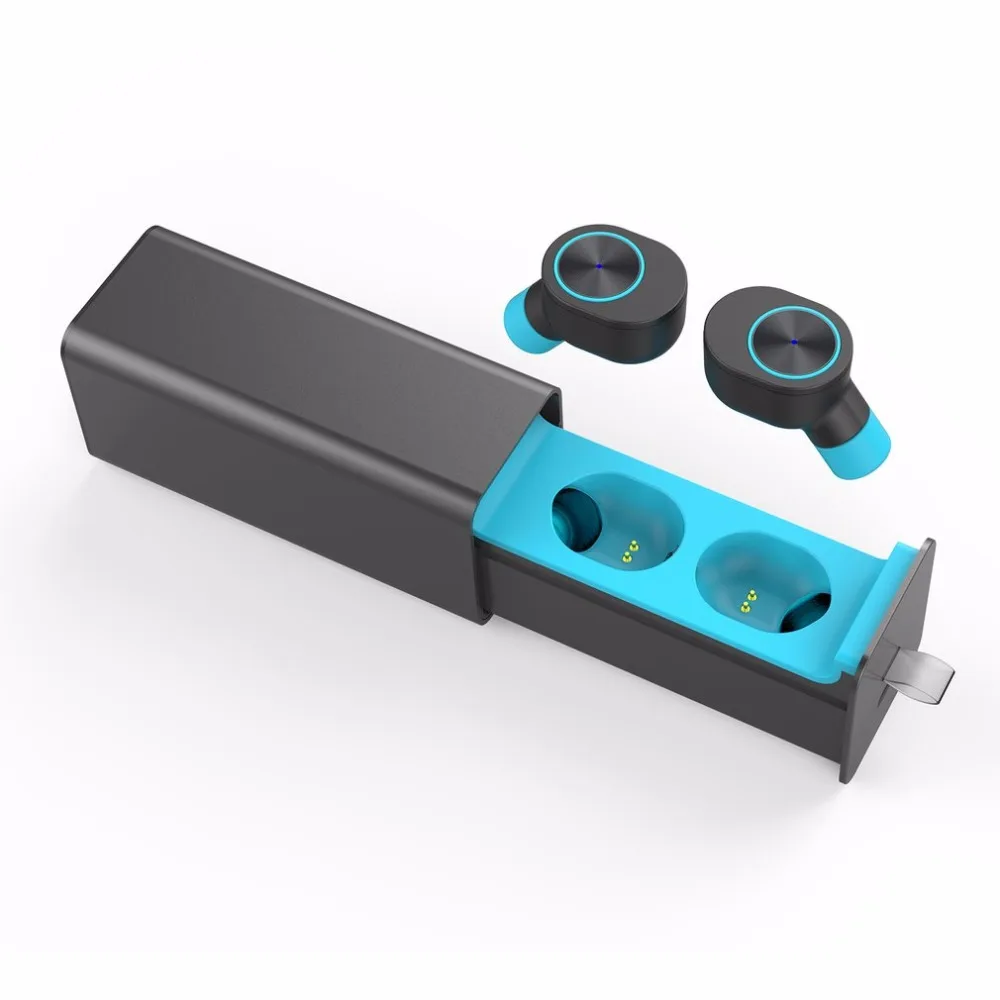 QP-W10 Bluetooth V4.2 Близнецы настоящие беспроводные наушники-вкладыши с одним ключом управления наушники с магнитным зарядным устройством