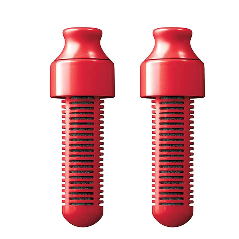

2 Pcs Outdoor Water Filter Kits Survival Hiking Bottles Camping Replace without Portbale Head Carbon Safety Activated
