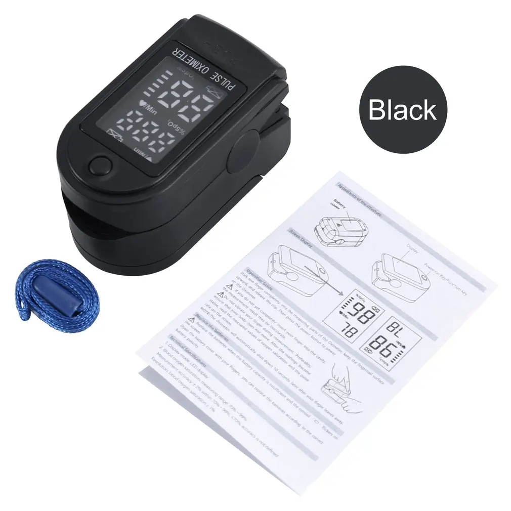 OLED Finger Pulse Oximeter SPO2 PR Saturator Digital Finger Oxymeter Portable Saturation Monitor Blood Oxygen Heart Rate Meter