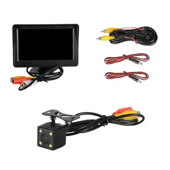 

Car Camera 4.3 Inch +4 Lamp Camera Reversing Image Supplies Car Monitor With Camera Reversing Display Reversing Image Set