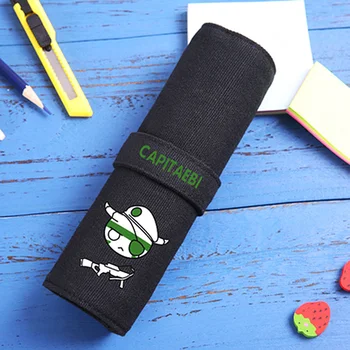 

New Style Makeup Bags Anime Rainbow Six Pattern Pen Pouch Boys Pencil Cases Stationery Bags for Kids Students